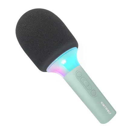 Kidywolf Kidymic Karaoke Micro Met Led | Groen