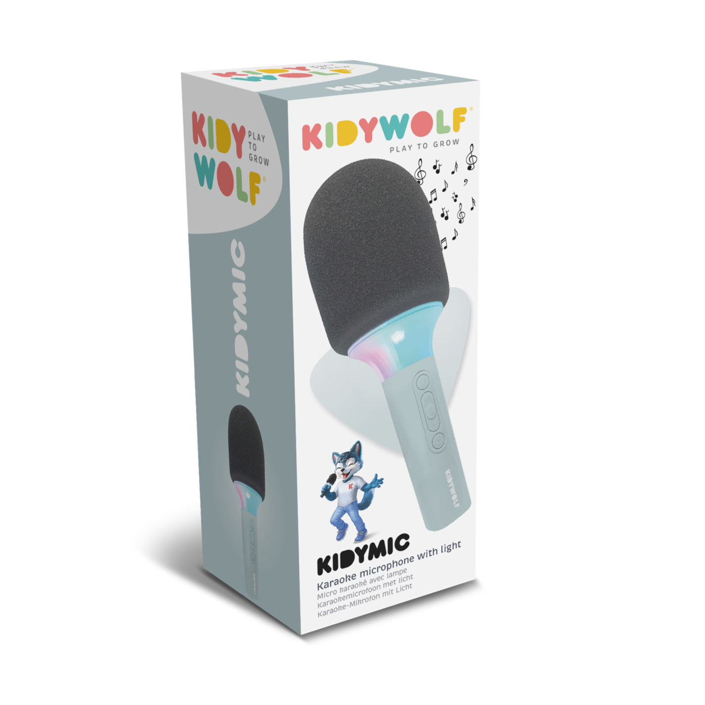 Kidywolf Kidymic Karaoke Micro Met Led | Groen