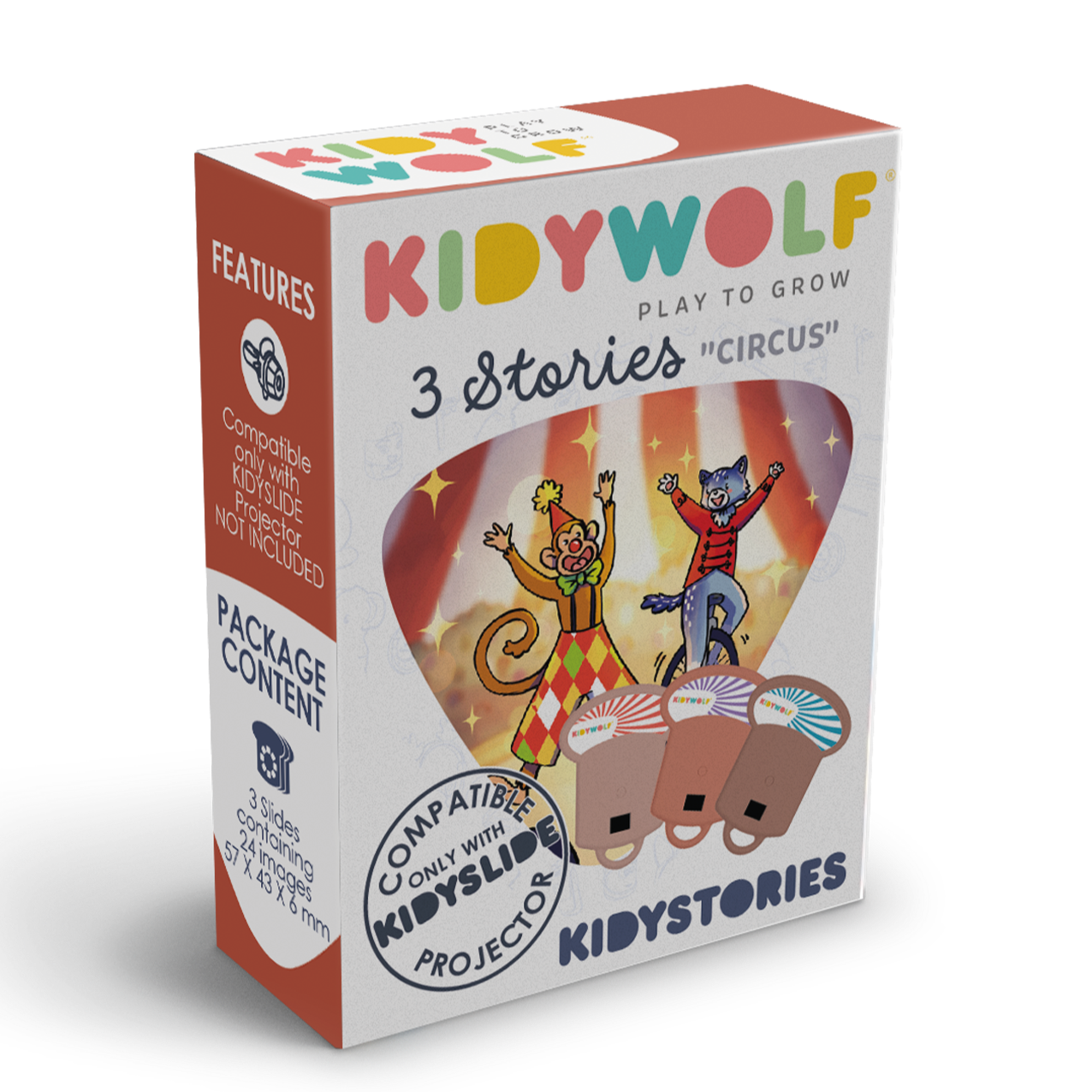 Kidywolf Kidystories voor Kidyslide | Circus