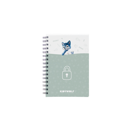 Kidywolf Kidytreasure Geheimendoos Met Cijferslot Roze, het notitieboekje van dichtbij