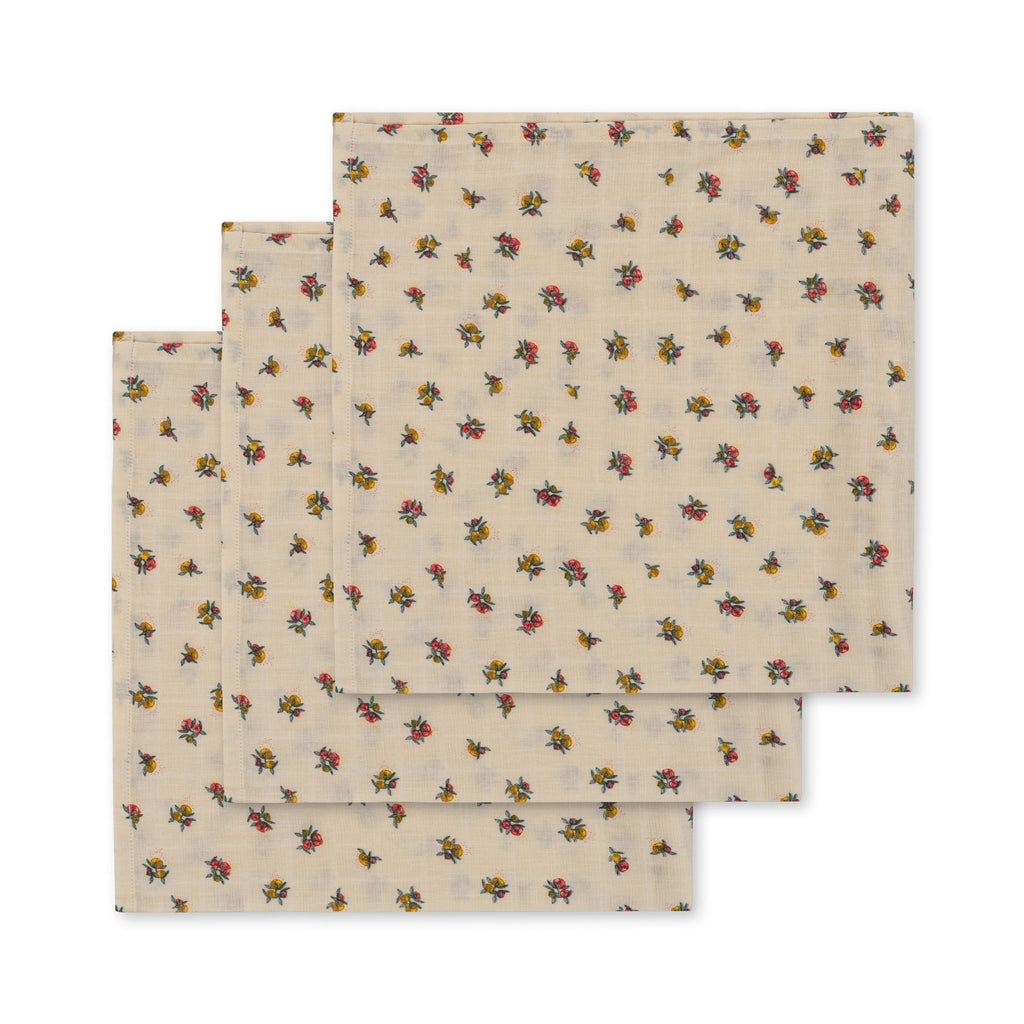 * Konges Sløjd 3 Pack Hydrofiele Doeken Gots | Peonia