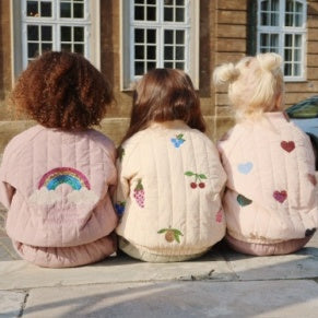 * Konges Sløjd Juno Sequin Bomber Winterjas | Cameo Rose