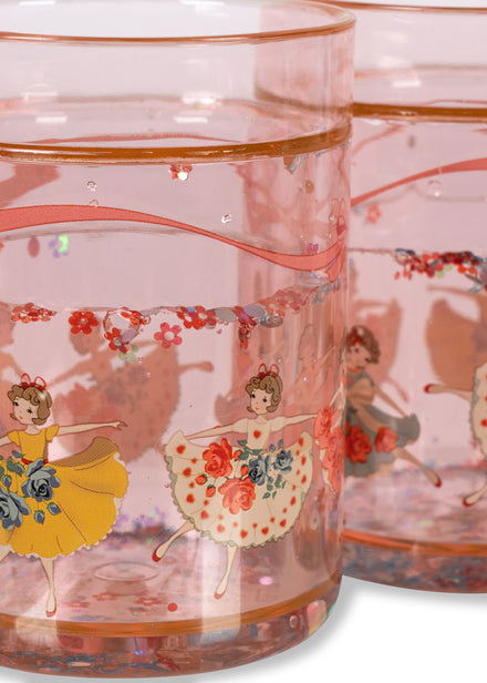 * Konges Sløjd Glitter Drinkbekers 2ST | Tip Toe Twinkle