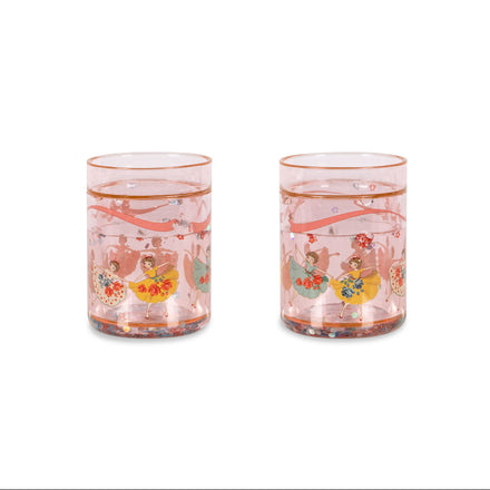 * Konges Sløjd Glitter Drinkbekers 2ST | Tip Toe Twinkle