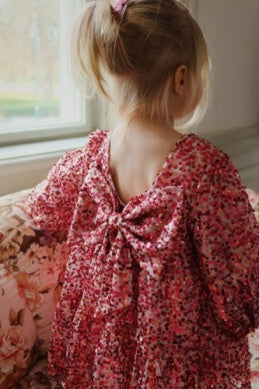 * Konges Sløjd Lila Sequins Bow Jurk | Sparkling Sangria