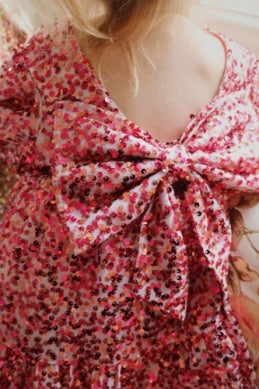 * Konges Sløjd Lila Sequins Bow Jurk | Sparkling Sangria