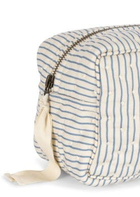 * Konges Sløjd Small Quilted Toilettas | Stripe Bluie