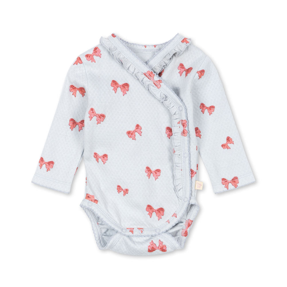 * Konges Sløjd Sui Newborn Frill Body | Rosia Blue Bow