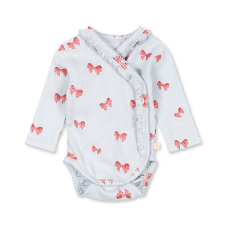 * Konges Sløjd Sui Newborn Frill Body | Rosia Blue Bow