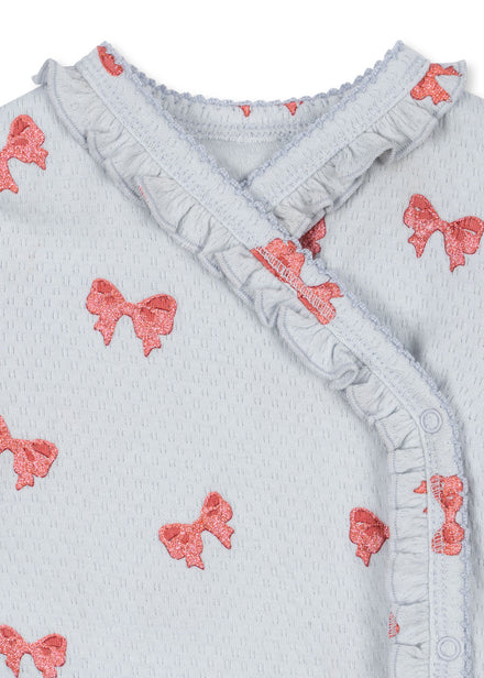* Konges Sløjd Sui Newborn Frill Body | Rosia Blue Bow