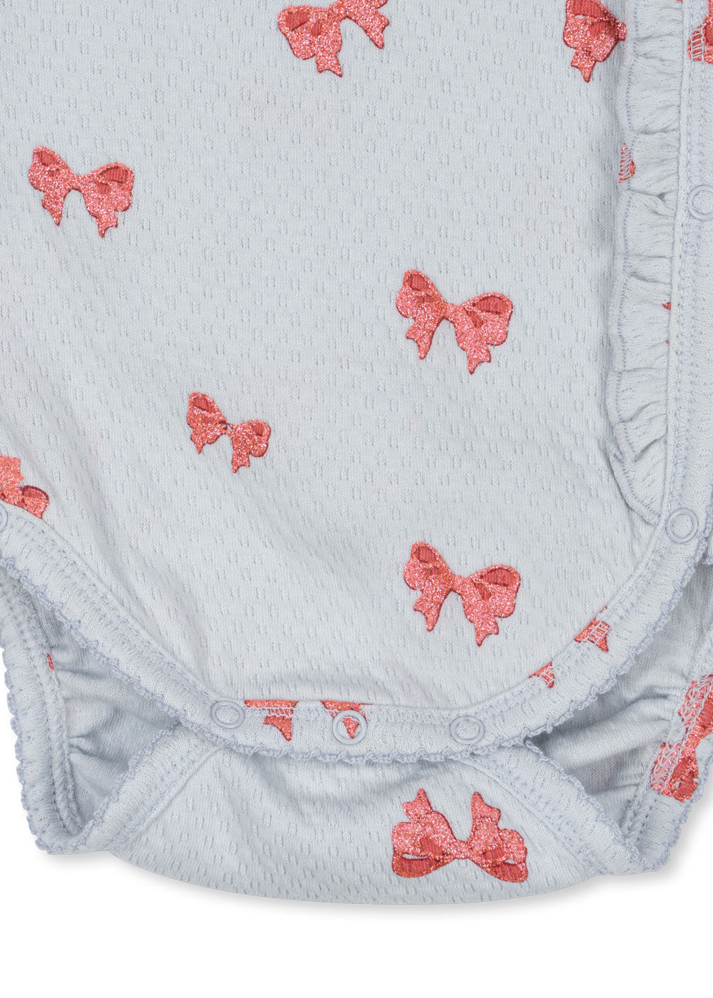 * Konges Sløjd Sui Newborn Frill Body | Rosia Blue Bow
