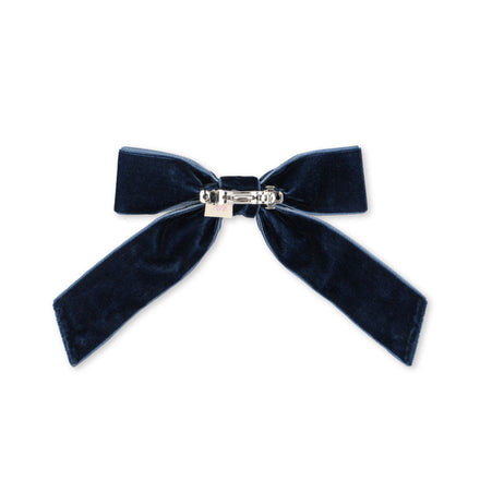 * Konges Sløjd Velvet Bow Pearly Haarspeldje | Navy Blazer