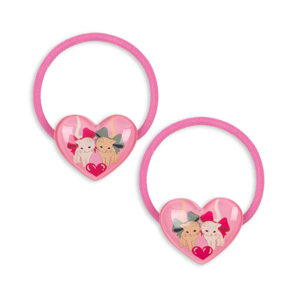 * Konges Sløjd Vilma Haar Elastiekjes 2ST | Bow Kitty
