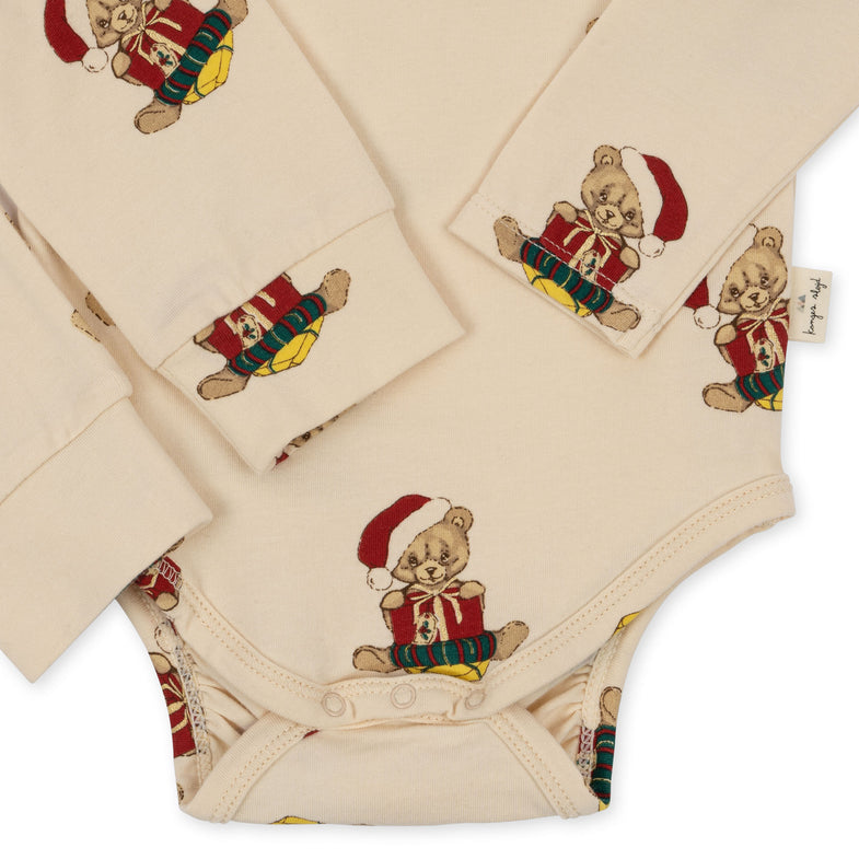 Konges Sløjd Basic Set Body/Pants Set GOTS | Christmas Teddy