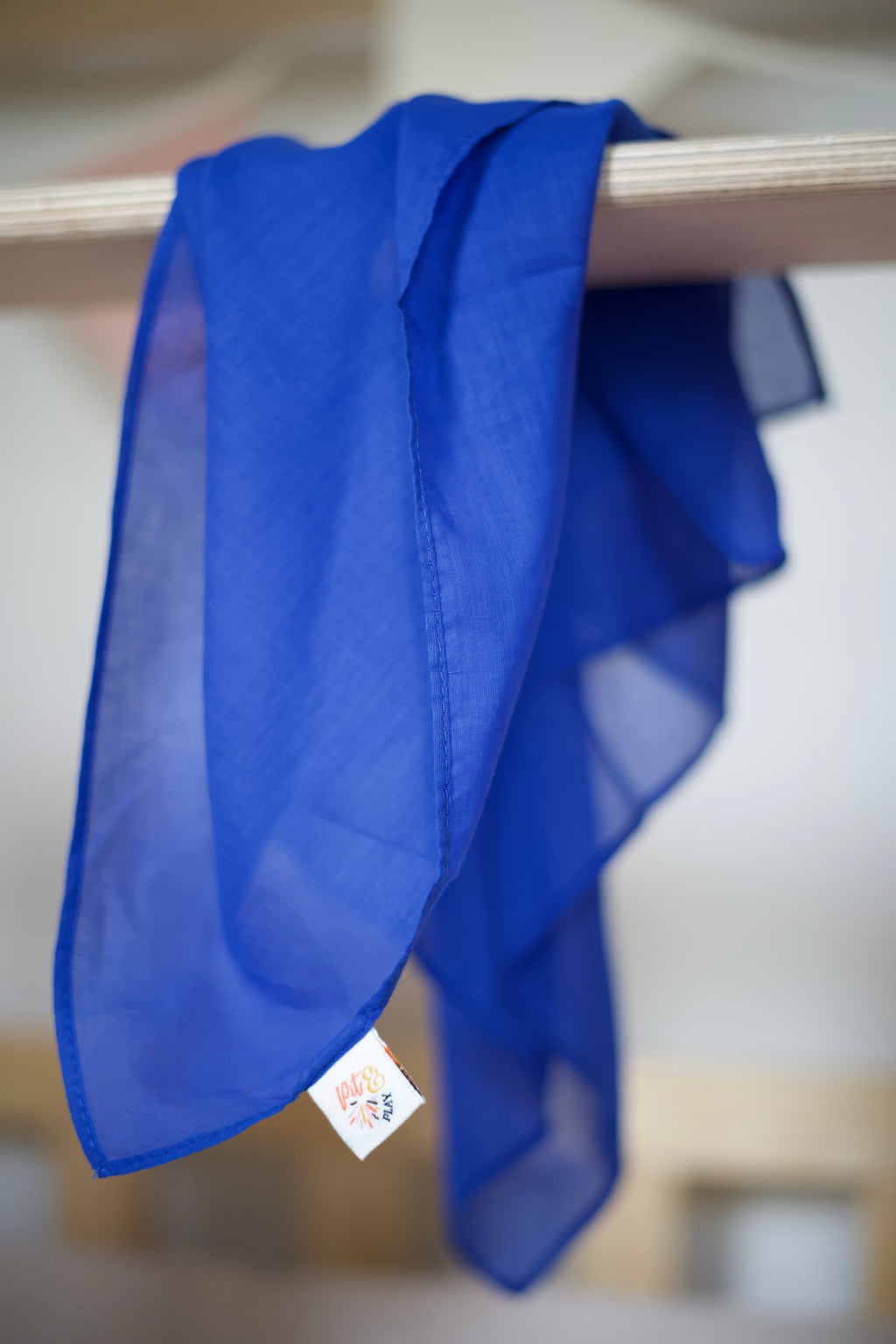 Pit & Play Regenboog Speeldoek 48x48cm | Blauw