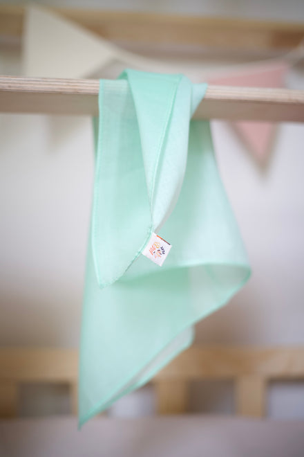Pit & Play Pastel Speeldoek 48x48cm | Groen / Mint