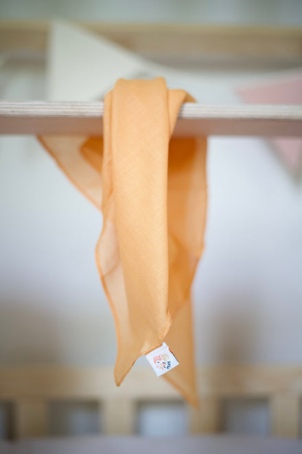 Pit & Play Pastel Speeldoek 48x48cm | Oranje