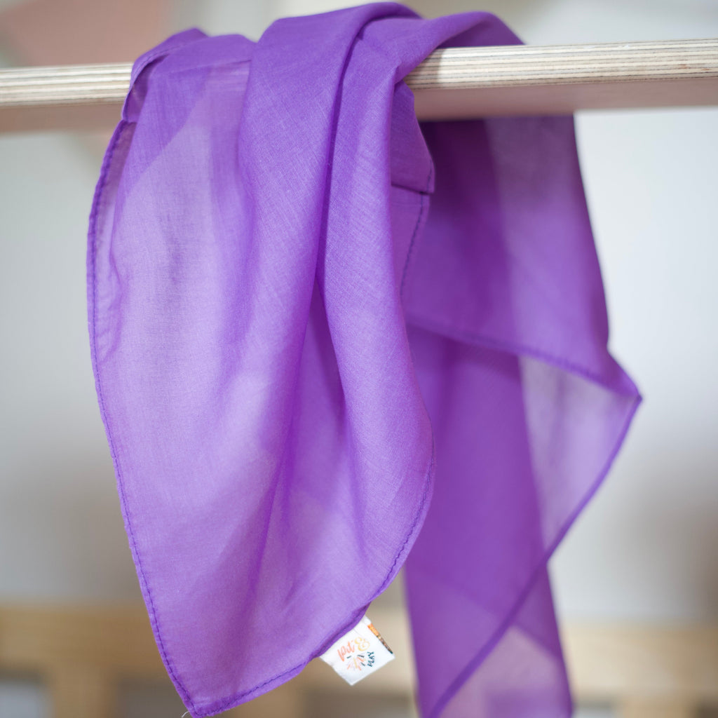 Pit & Play Regenboog Speeldoek 48x48cm | Paars