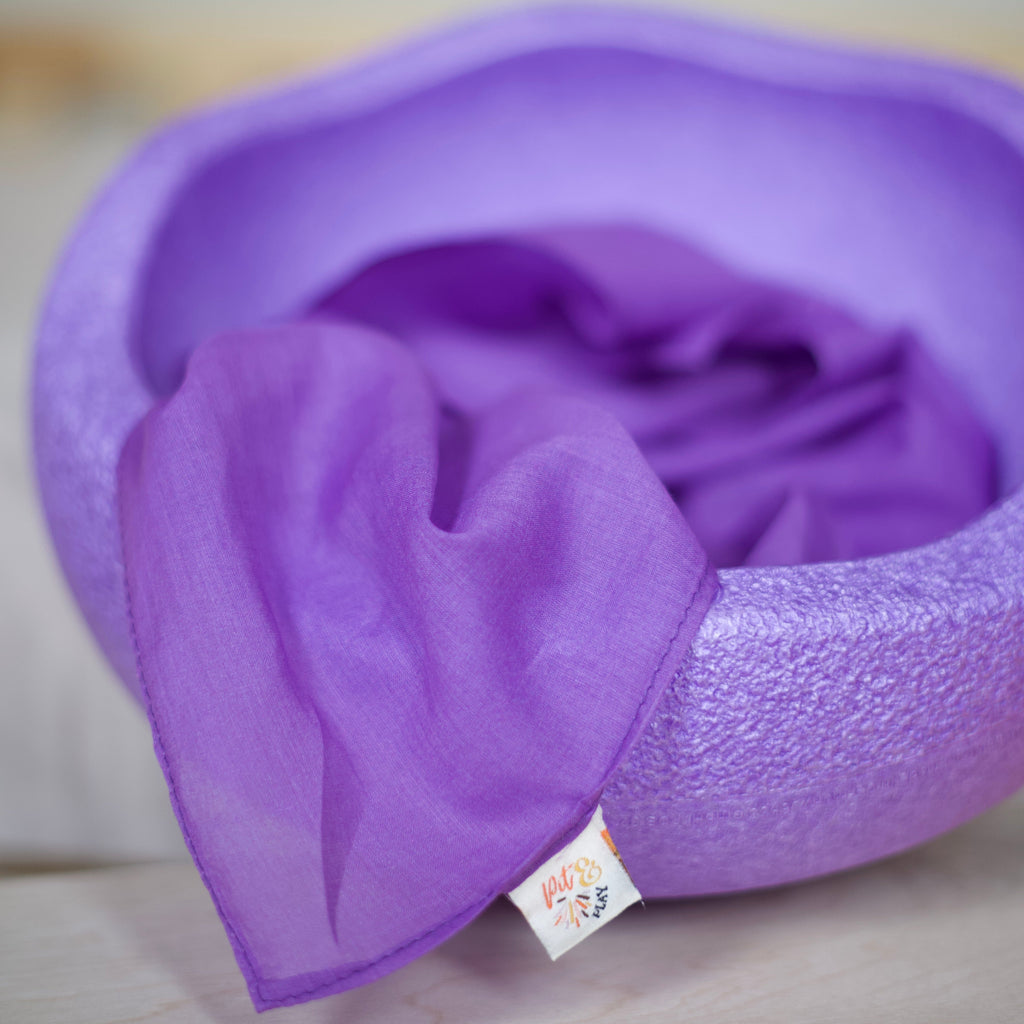 Pit & Play Regenboog Speeldoek 48x48cm | Paars