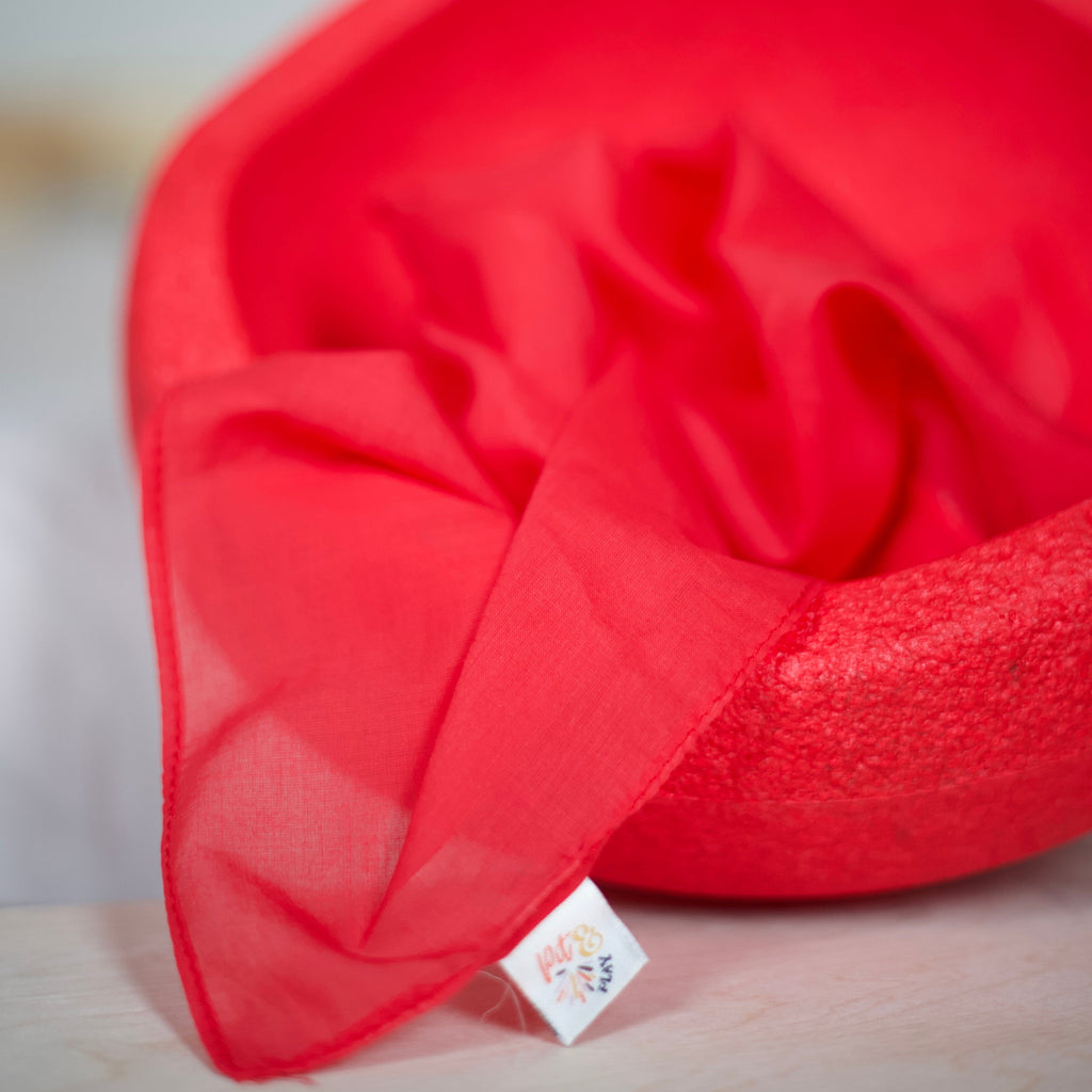 Pit & Play Regenboog Speeldoek 48x48cm | Rood