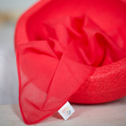 Pit & Play Regenboog Speeldoek 48x48cm | Rood