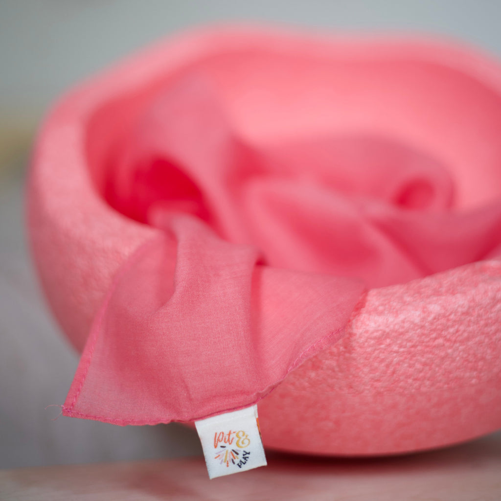 Pit & Play Pastel Speeldoek 48x48cm | Roze