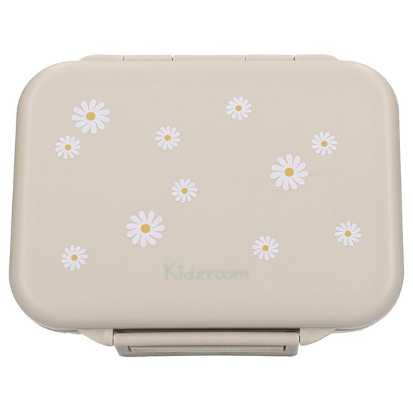 Kidzroom lunchbox Nostalgia met retro madeliefjesprint, stevig RVS bij De Gele Flamingo