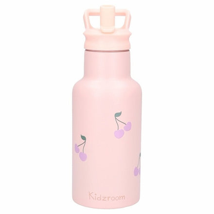 Kidzroom RVS Thermo Drinkfles 350ml | Nostalgia Roze