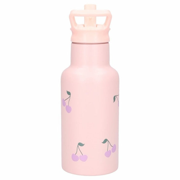 Kidzroom RVS Thermo Drinkfles 350ml | Nostalgia Roze