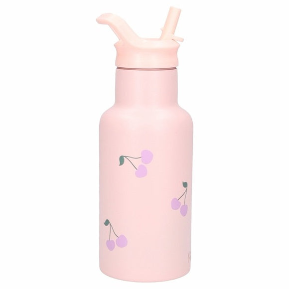 Kidzroom RVS Thermo Drinkfles 350ml | Nostalgia Roze