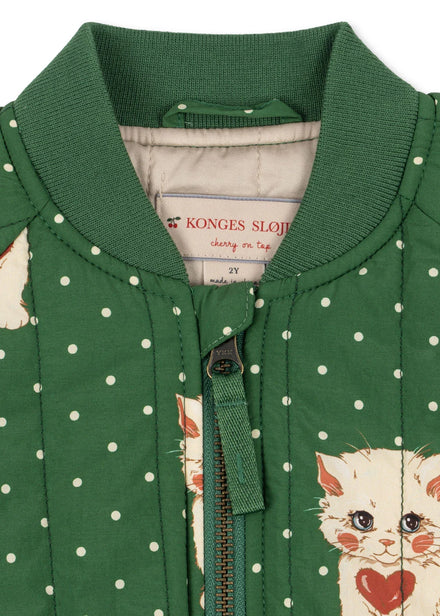 Konges Sløjd Juno Printed Bomber Jas | Dot Miao Verde