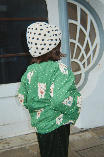 Konges Sløjd Juno Printed Bomber Jas | Dot Miao Verde