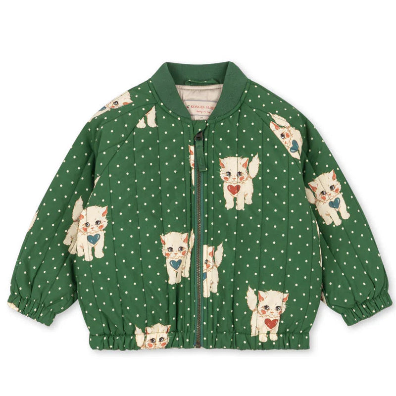 Konges Sløjd Juno Printed Bomber Jas | Dot Miao Verde