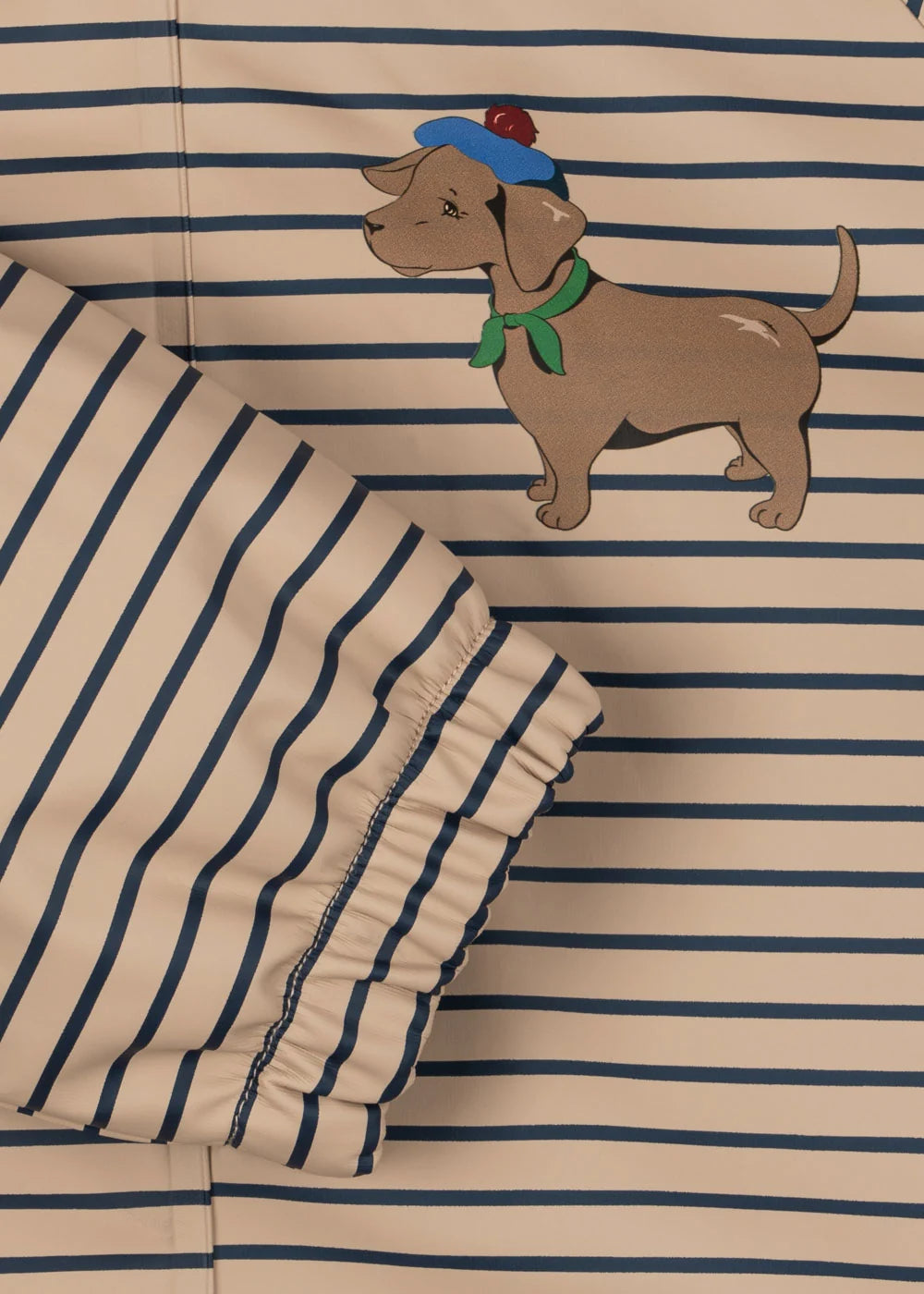 Konges Sløjd Palme Dog Regenjas | Stripe La Mer