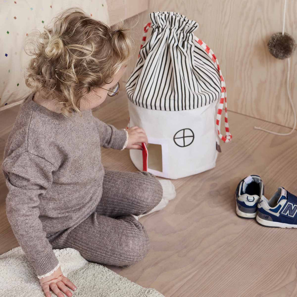 OYOY Koya Laundry/Opbergmand Small | Cherry Red