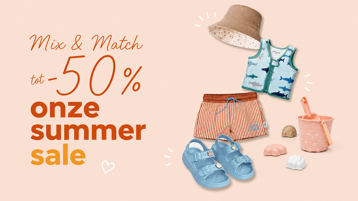 tot -50% Zomerkorting bij De Gele Flamingo op kinder- en babyproducten van zwemkleding tot speelgoed en reisartikelen tot kinderkamerfavorieten