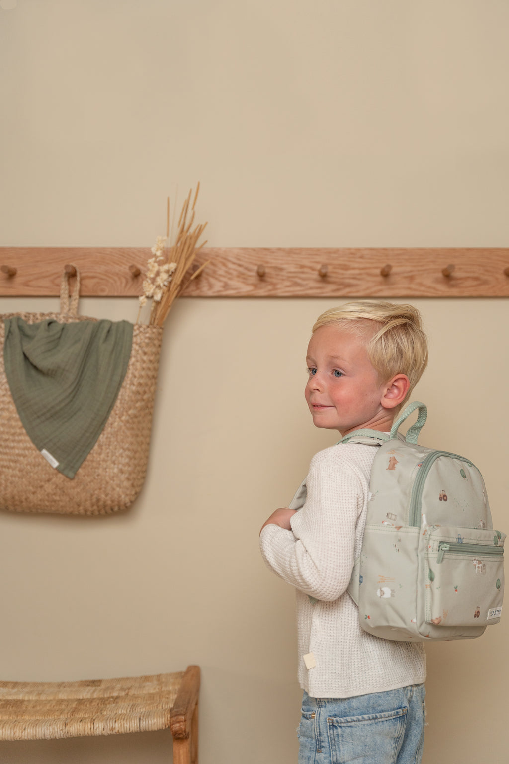 Little Dutch Kleuterrugzakje Little Farm | Olive