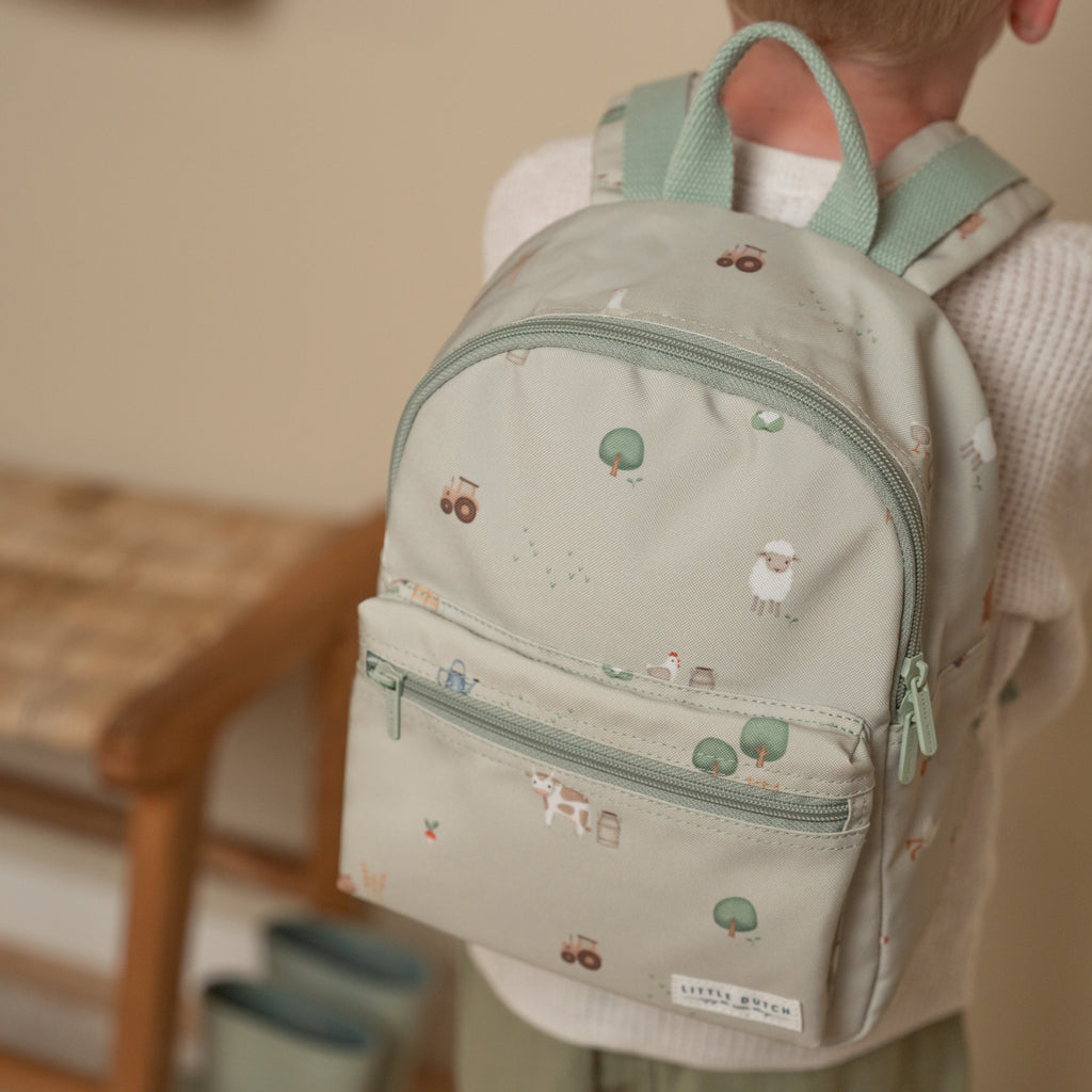 Little Dutch Kleuterrugzakje Little Farm | Olive