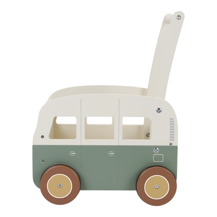 Little Dutch Houten Vintage Duwkar Loopwagen | Groen
