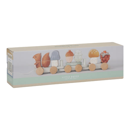* Little Dutch Blokkentrein Eekhoorn Forest Friends Fsc
