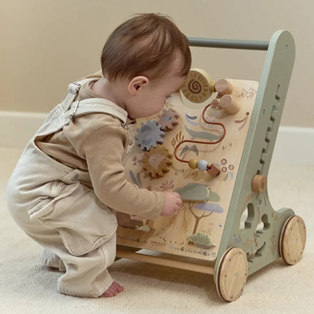 Little Dutch Houten Activiteiten Loopwagen FSC Safari Friends