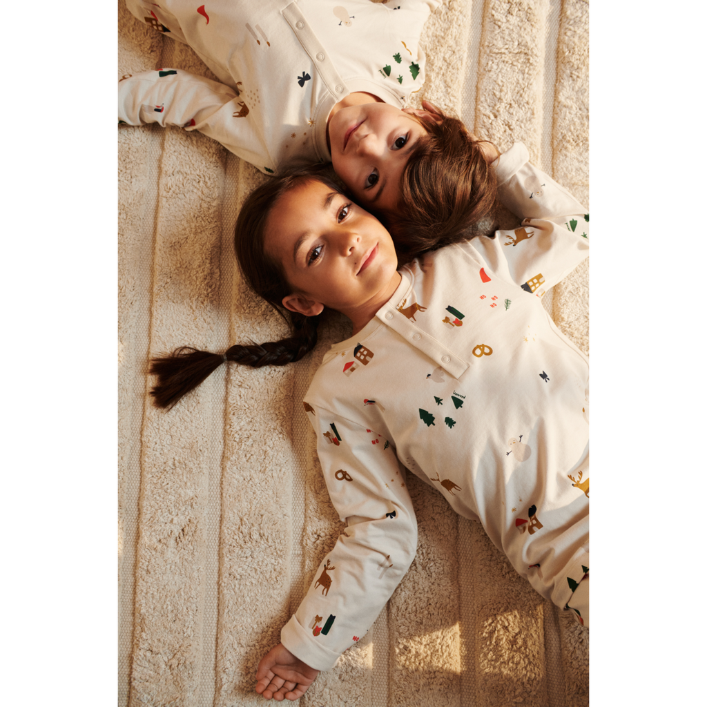 * Liewood Wilhelm Printed Pyjama Set | Christmas Holiday / Sandy