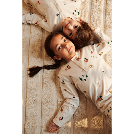 * Liewood Wilhelm Printed Pyjama Set | Christmas Holiday / Sandy