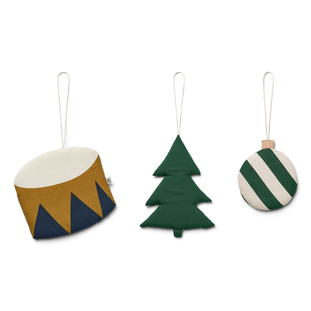 * Liewood Leonardo Wall Decoration 3-Pack | Christmas Holiday Sandy Mix