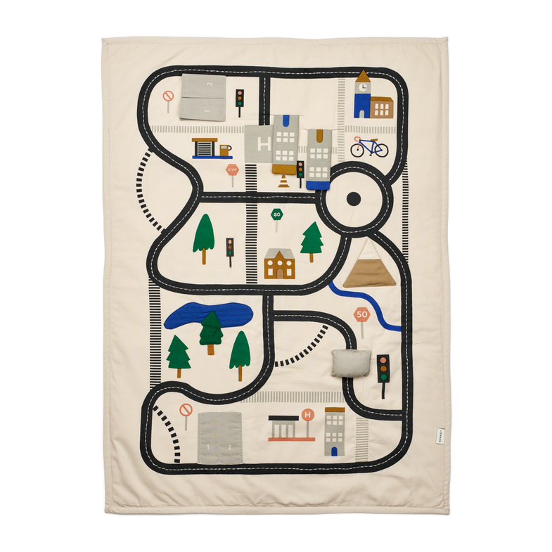 Liewood Adonna Activity Blanket | Road Map / Sandy