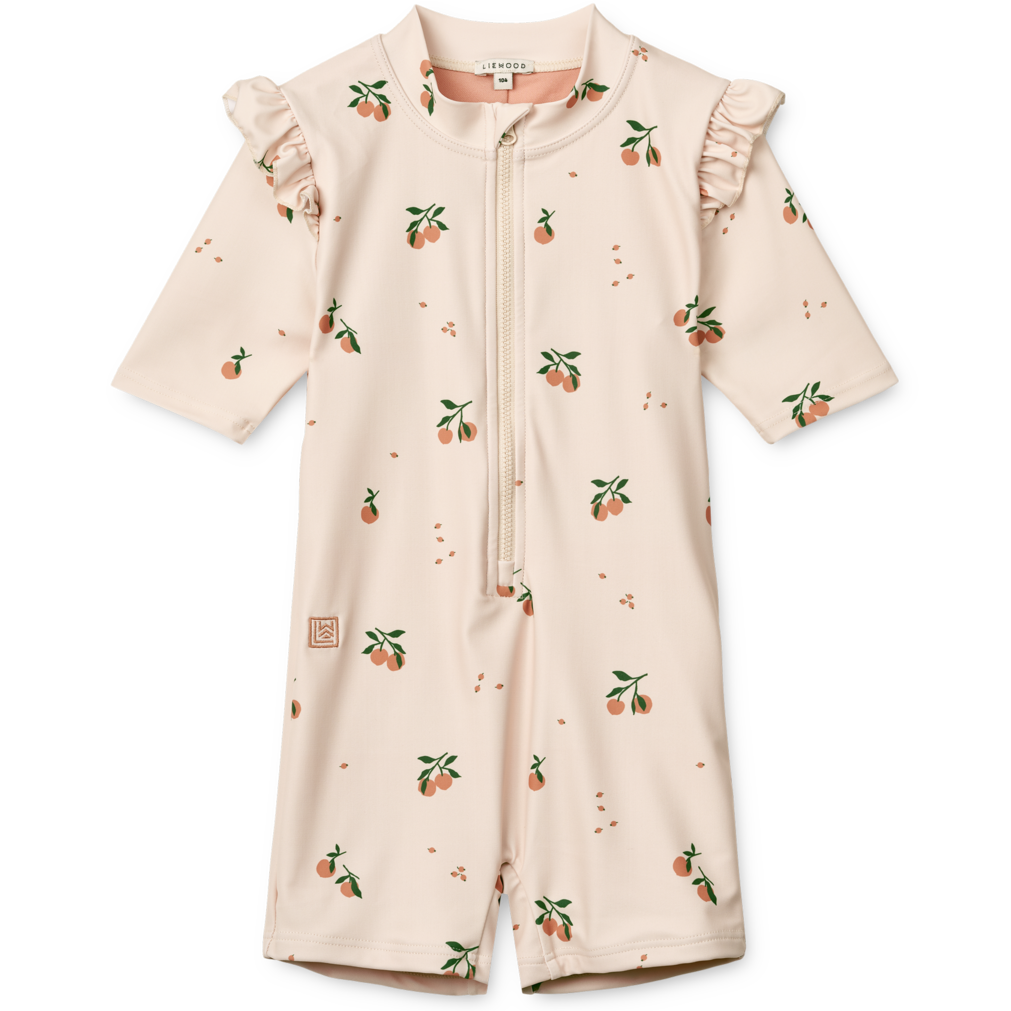 Liewood Amel Swim UV Jumpsuit | Peach / Sea shell