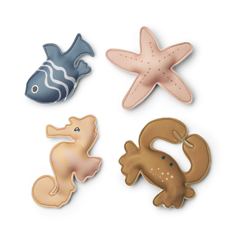 Liewood Dion sea creature diving toys 4-pack | Sea creature / Sandy