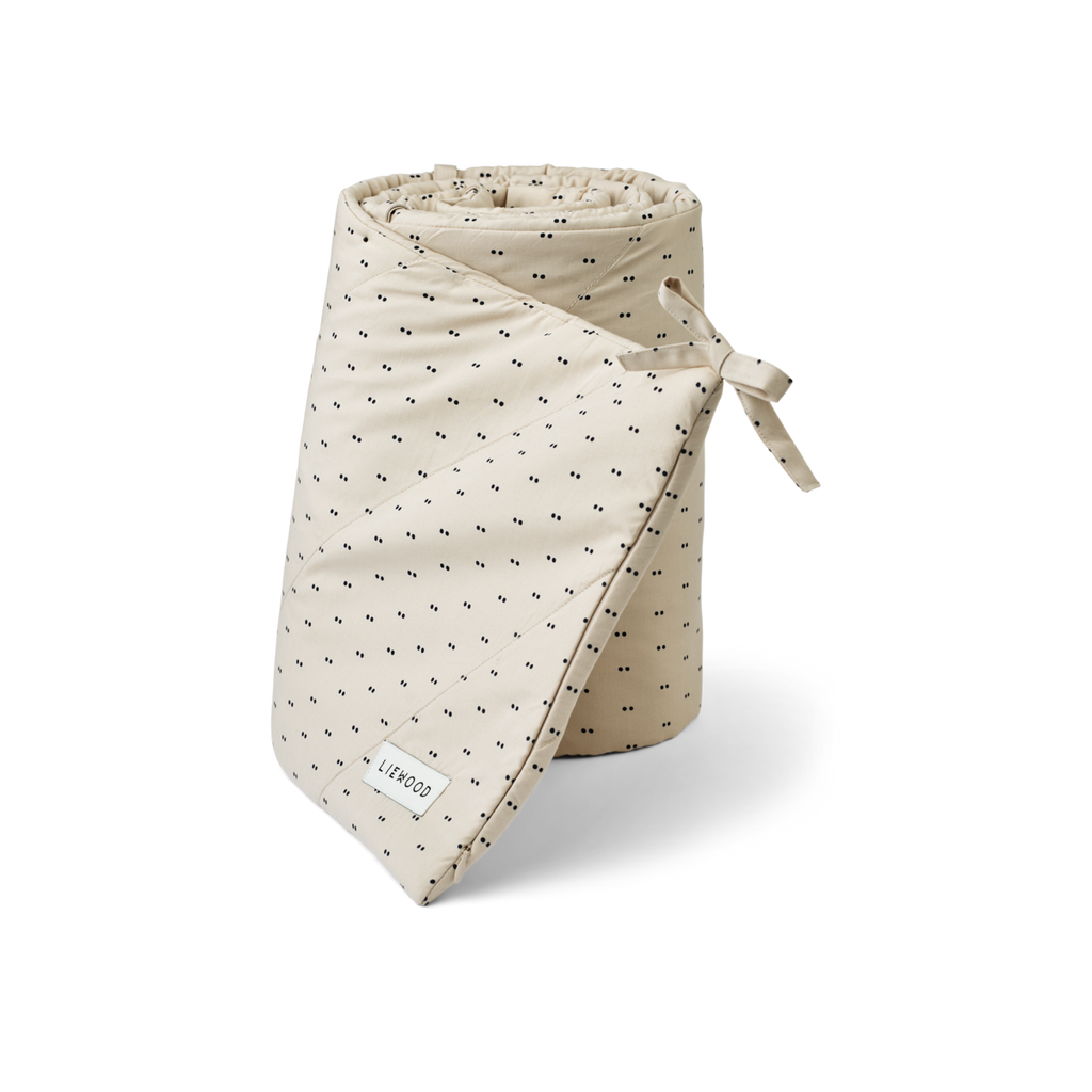 * Liewood Benedicte Printed Bed Bumper | Double dot / SIlver lining