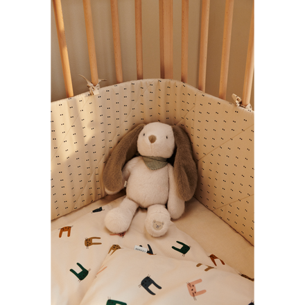 * Liewood Benedicte Printed Bed Bumper | Double dot / SIlver lining