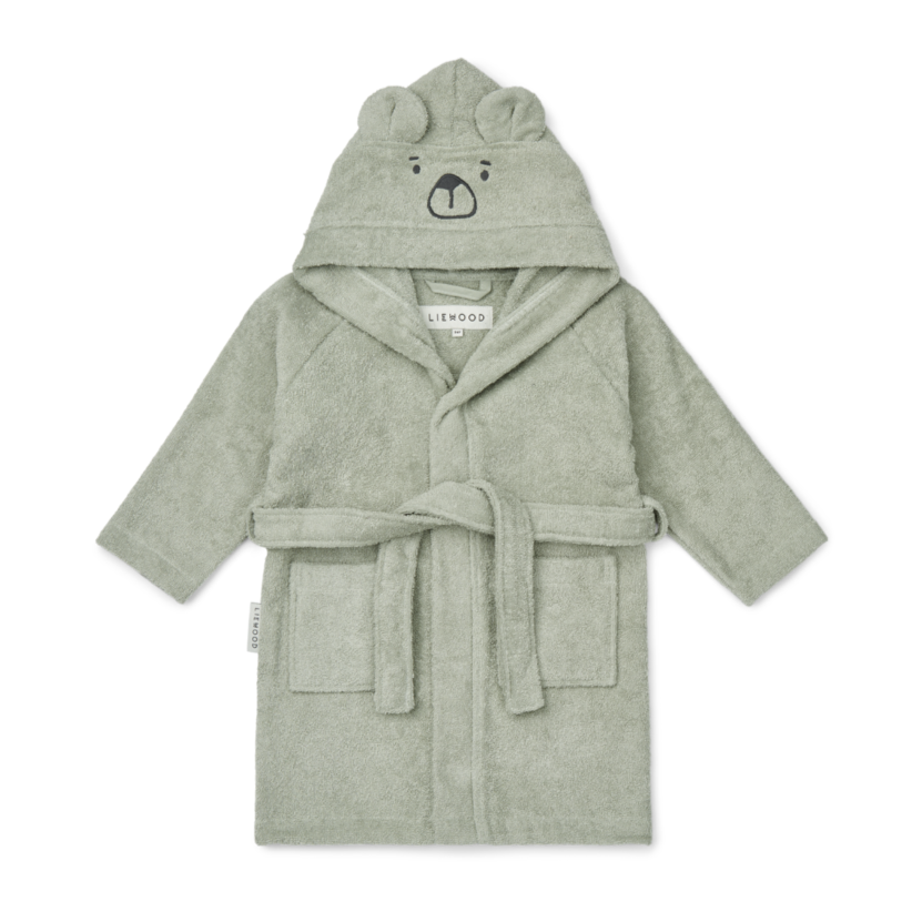 * Liewood Lily Bear Badjas | Dove blue